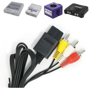 Snes Gamecube Tv Kabel N64 Av Video Lead Rca Audio