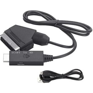 Scart til HDMI kabel Video Adapter Scart til HDMI Converter Scart til HDMI Adapter