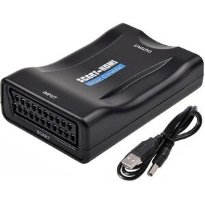 Hdmi Til Scart Hdmi Video Scaler Converter Audio Adapter Til Dvd Tv