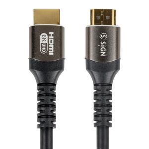 SiGN Premium HDMI 2.1 Kabel 8K, 1m - Sort