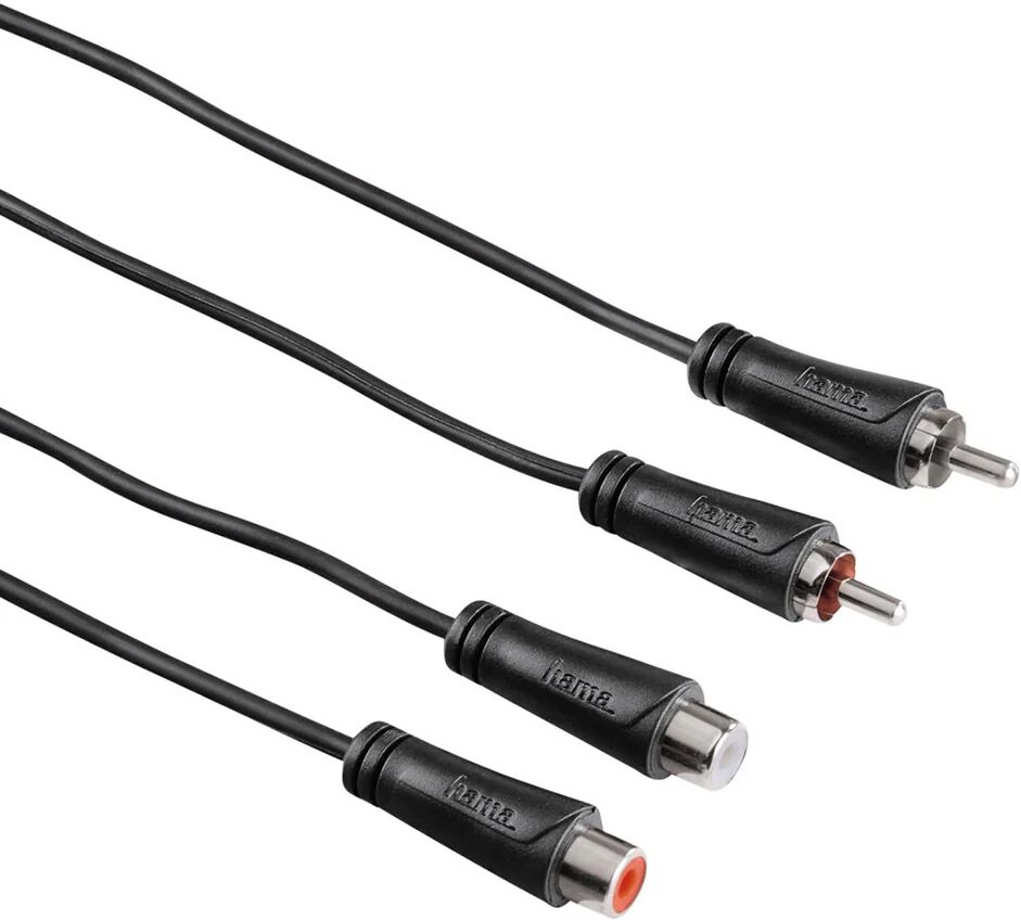 Hama Cavo prolunga 2 RCA M/2 RCA F, 5 metri, 1 stella