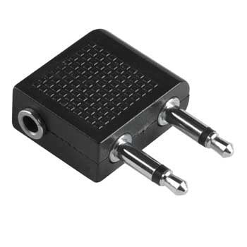 Hama 2 x 3.5-mm Mono Jack Plug - 3.5-mm Stereo Jack Socket Nero