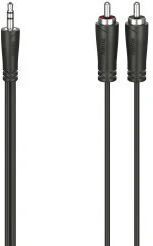 Hama Cavo 2 RCA M/Jack 3.5 mm M, 3 metri, nero