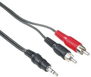 Hama Cavo 2 RCA M/Jack 3.5 mm M, 2 metri, nero, 1 stella