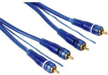 Hama Cavo 2 RCA M / 2 RCA M con remote, blu, 5,5 m