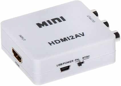 Convertitore Hdmi In Rca Av Pal/ntsc Video E Audio L/r