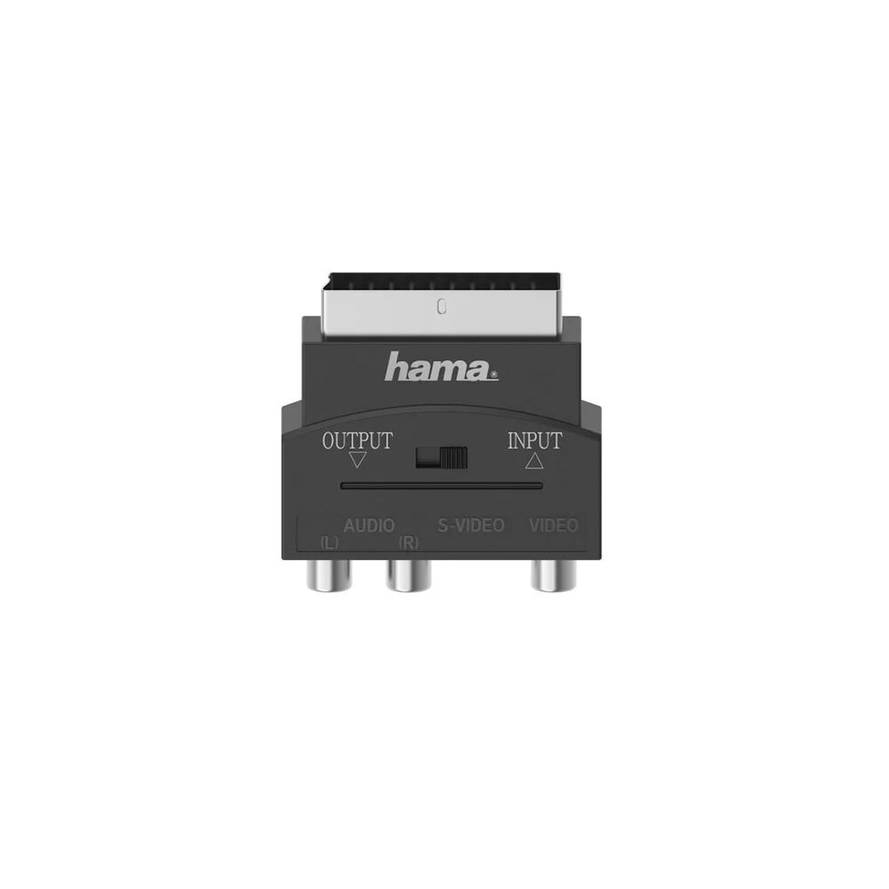 Hama Adattatore S-VHS F 4 pin+ 3 RCA F (phono) / Scart M, in-out