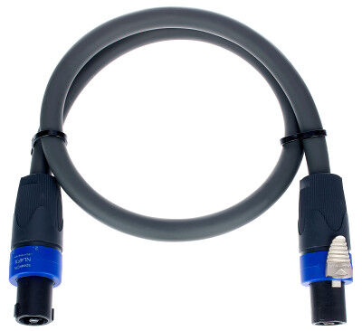 pro snake 14610 NL4 Cable 4 Pin 0,75m Black