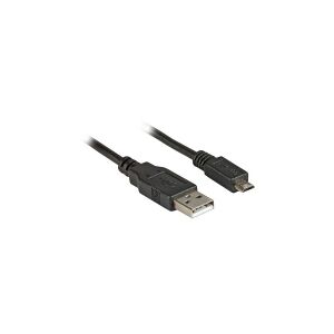 Goobay USB-A till Micro USB-kabel   USB 2.0   1.8m   svart