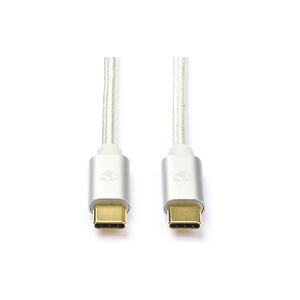 USB-C till USB-C 2.0 kabel   Nedis   1m   vit