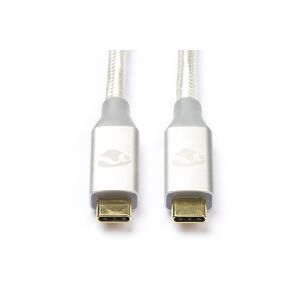 USB-C till USB-C 3.2 kabel   Nedis   1m   vit