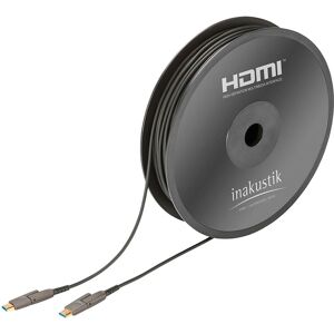 in-akustik HDMI 2.0-kabel, 30 m, fiberoptisk, micro-D- inkl. adapter för A-kontakter