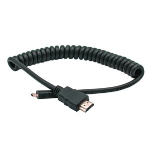 Caruba HDMI-spiralkabel, standard-mini (A-C), 20-40cm