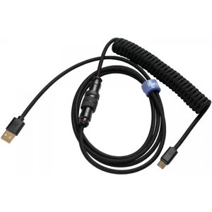 Ducky Premicord Phantom Black - Coiled Cable