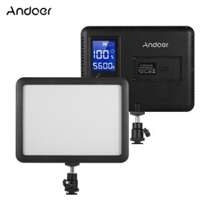 Andoer WY-160C LED panneau lumineux vidéo photographie lampe de remplissage 3300K-5600K - Publicité