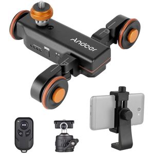 L4 PRO Dolly vidéo pour caméra motorisée avec indication d échelle curseur de piste électrique avec support de clip pour smartphone