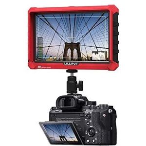 Lilliput Moniteur de champ A7S 17,8 cm 4K 1920 x 1200 IPS écran HDMI entrée vidéo pour appareil photo reflex numérique sans miroir A7 A7R A7S III A6500 GH5 GH5s 5D 70D D810 Ronin S (rouge avec - Publicité