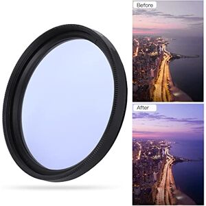 Bewinner Filtre D'objectif D'Appareil Photo, Filtre D'objectif Anti-Pollution de 46 Mm, Filtre de Nuit en Verre Optique, Filtres D'objectif D'Appareil Photo Léger pour Appareil Photo Numérique - Publicité