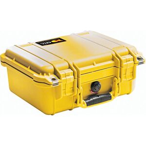 PELI 1400 valise de protection en polypropylène pour appareil photo et équipement vidéo, étanche IP67, capacité 9L, fabriquée en Allemagne, sans mousse, jaune - Publicité