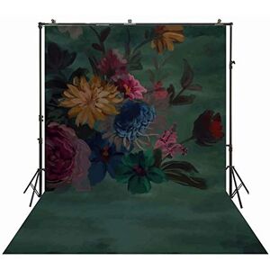 NIVIUS PHOTO NIVIUS KPW-3988 Toile de fond pour photographie à l'huile Motif fleurs abstraites 150 x 220 cm - Publicité