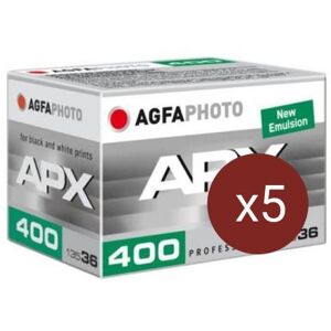 AGFA APX 400asa 36 Poses - Lot de 5