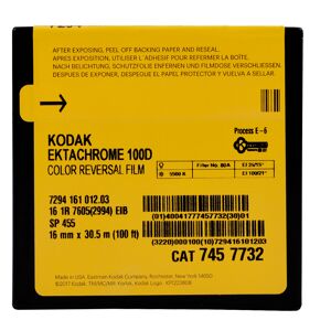 Kodak Film Ektachrome 100D 16mmx30.5m pour Camera 16mm