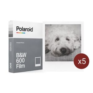 POLAROID 600 Noir et Blanc (8 Poses) (Polaroïd 600) - Lot de 5