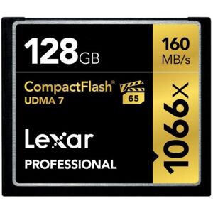 Tarjeta CompactFlash Lexar Profesional 1066x 128GB