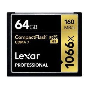 Tarjeta CompactFlash Lexar Profesional 1066x 64GB