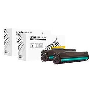 Schäfer Shop Select Sparpaket 2 x Toner, kompatibel zu Q2612A, schwarz