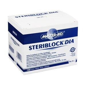 Trusetal STERIBLOCK DIA 25x86 mm Kompressionspfl.ster.weiß 100 Stück