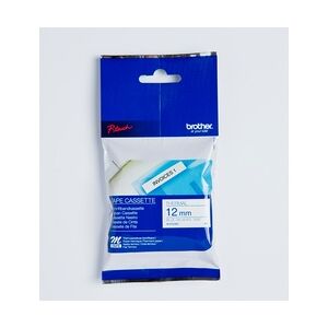 Brother Schriftbandkassette 12mmx8m weiß/blau für P-touch
