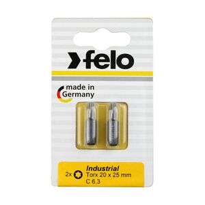 Felo Bit, Industrie C 6,3 x 25mm, 2 Stk auf Karte 2x     Tx 30