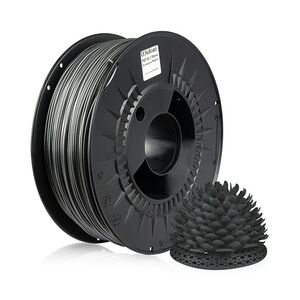 10 x MIDORI® 3D Drucker 1,75mm PETG Filament 1kg Spule Rolle Premium Dunkelgrau Metallic