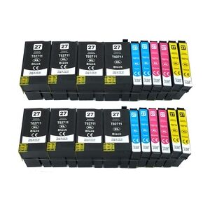 20x Tintenpatronen kompatibel f. Epson Workforce WF-3640 DTWF ersetzt Epson 27XL und 27 Tintenpatronen