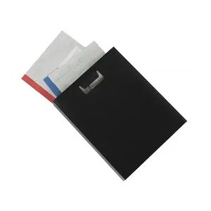 Heftbox / Schulheftbox / Pop-Up-Box / Organizer aus PP-Folie mit Automatikboden und Griffen an beiden Seiten, Farbe: Perlfarbe schwarz- 1 Stück