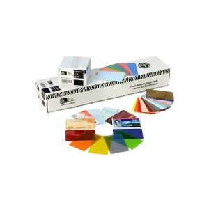 Zebra Technologies Zebra Color - Polyvinylklorid (PVC) - 30 mil - metalsølv - CR-80 Card (85.6 x 54 mm) 500 kort kort - for Zebra P110m, P330i, P430i