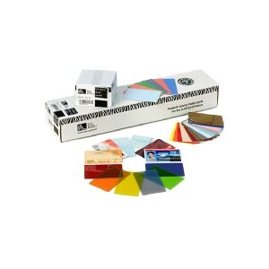 Zebra Technologies Zebra Color - Polyvinylklorid (PVC) - 30 mil - blå - CR-80 Card (85.6 x 54 mm) 500 kort kort - for Zebra P110m, P330i, P430i