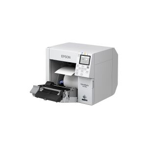 Epson ColorWorks CW-C4000E (MK) - Etiketprinter - farve - blækprinter - Rulle (10,2 cm) - 1200 x 1200 dpi - op til 100 mm/sek. (mono) / op til 100 mm/sek. (farve) - USB, USB vært - skærer