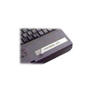 Brother - Sort, hvid - Rulle (1,8 cm) 1 kassette(r) sikkerhedstape - for P-Touch PT-18, 1830, 1880, 2030, 2100, 2110, 2430, 2700, 2710, 2730, 3600, 9700, 9800