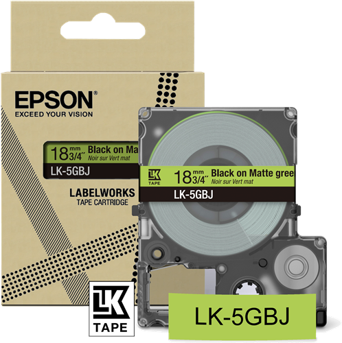 Epson C53S672078 Ruban Noir(e)SurVert Original LK-5GBJ