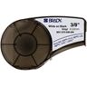 Brady M21-375-595-BK Fita de vinil branca em preto 9,53 mm x 6,40 m