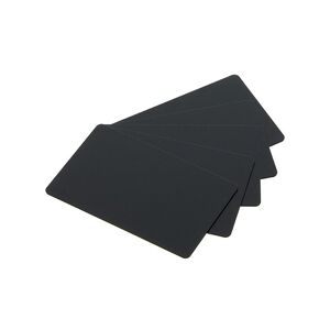 Svarta plastkort (matt yta), 100-pack