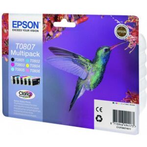Epson T0807 - Bläckpatronpaket, 6 Färger