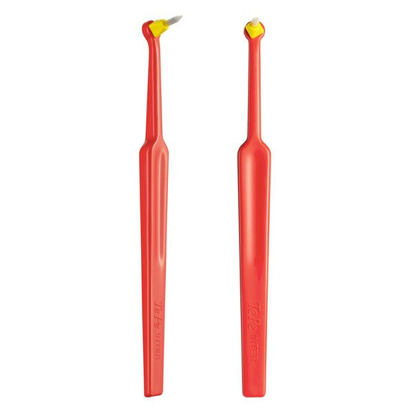 TePe Interspace Brosse à Dents Souple Rouge + 12 têtes