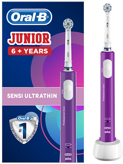 Oral-B Brosse à Dents Électrique Junior +6 ans Violette