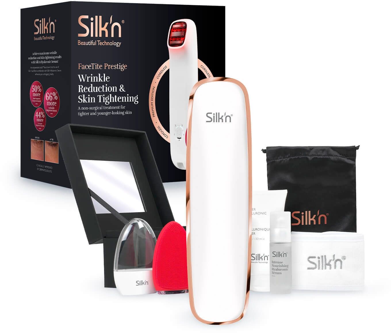 Silk'n Anti-Aging-Gerät »FaceTite Prestige«, (Set, 5 tlg.) weiss Größe