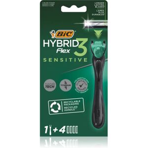 BIC FLEX3 Hybrid Sensitive rasoir + lames de rechange 4 pièces 1 pcs