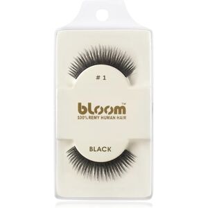 Bloom Natural faux-cils de vrais cheveux No. 1 (Black) 1 cm