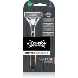 Wilkinson Sword Quattro Essentials 4 Vintage rasoir + lames de rechange 4 pièces 1 pcs - Publicité